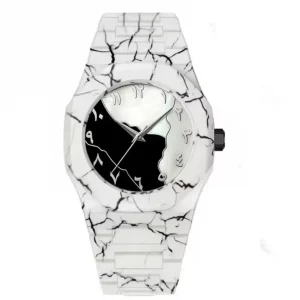 Marble Arabic Aura Watch with Marble Dial