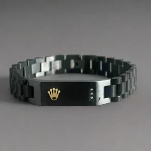 Black Rolax Crown Jubilee Bracelet for Men