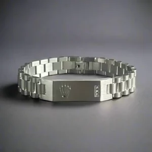 Silver Rolax Crown Jubilee Bracelet for Men